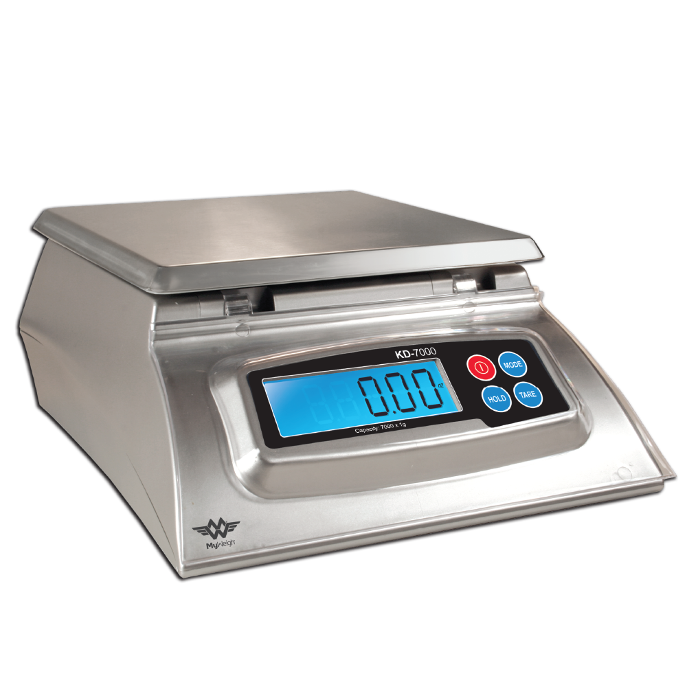 Tipi di bilance da cucina digitale-My Weigh KD7000-7 KG MAX x ARGENTO DISPLAY 1g 